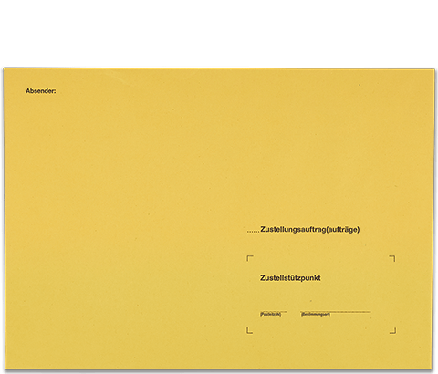 Postzustellungsumschlag B5 ohne Zusatzdruck "Deutsche Post" Vorderseite
