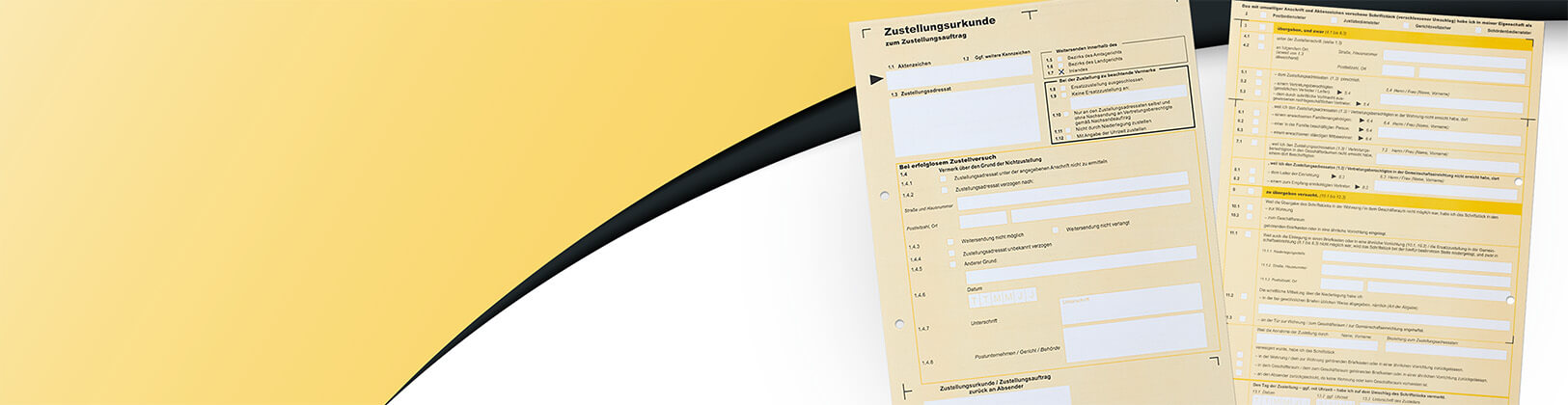 Banner_Urkunden-neu Banner Postzustellungsurkunden